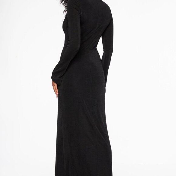 Dynamite Slinky Deep V-Neck Maxi Dress - Picture 5 of 5
